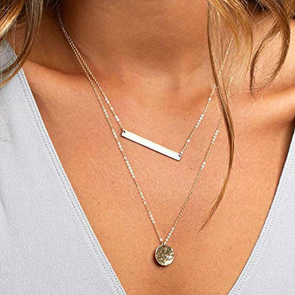 Turandoss Dainty Layering Pearls Necklace