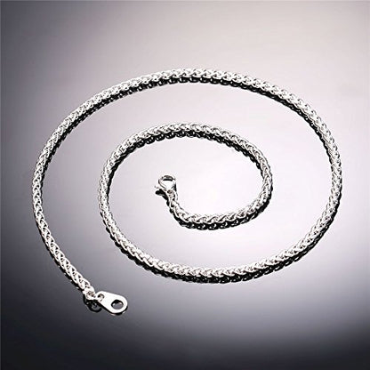 22''  Stainless Steel Punk Tag Pendant Rock Razor Blade Necklace