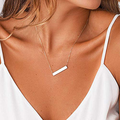 Turandoss Dainty Layering Pearls Necklace