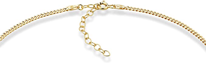 18K Gold Over 925 Sterling Silver Cuban Link Chain