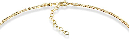 18K Gold Over 925 Sterling Silver Cuban Link Chain