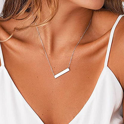 Turandoss Dainty Layering Pearls Necklace