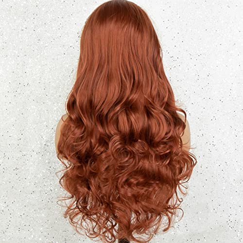 Copper Red Body Wave Lace Front Wigs