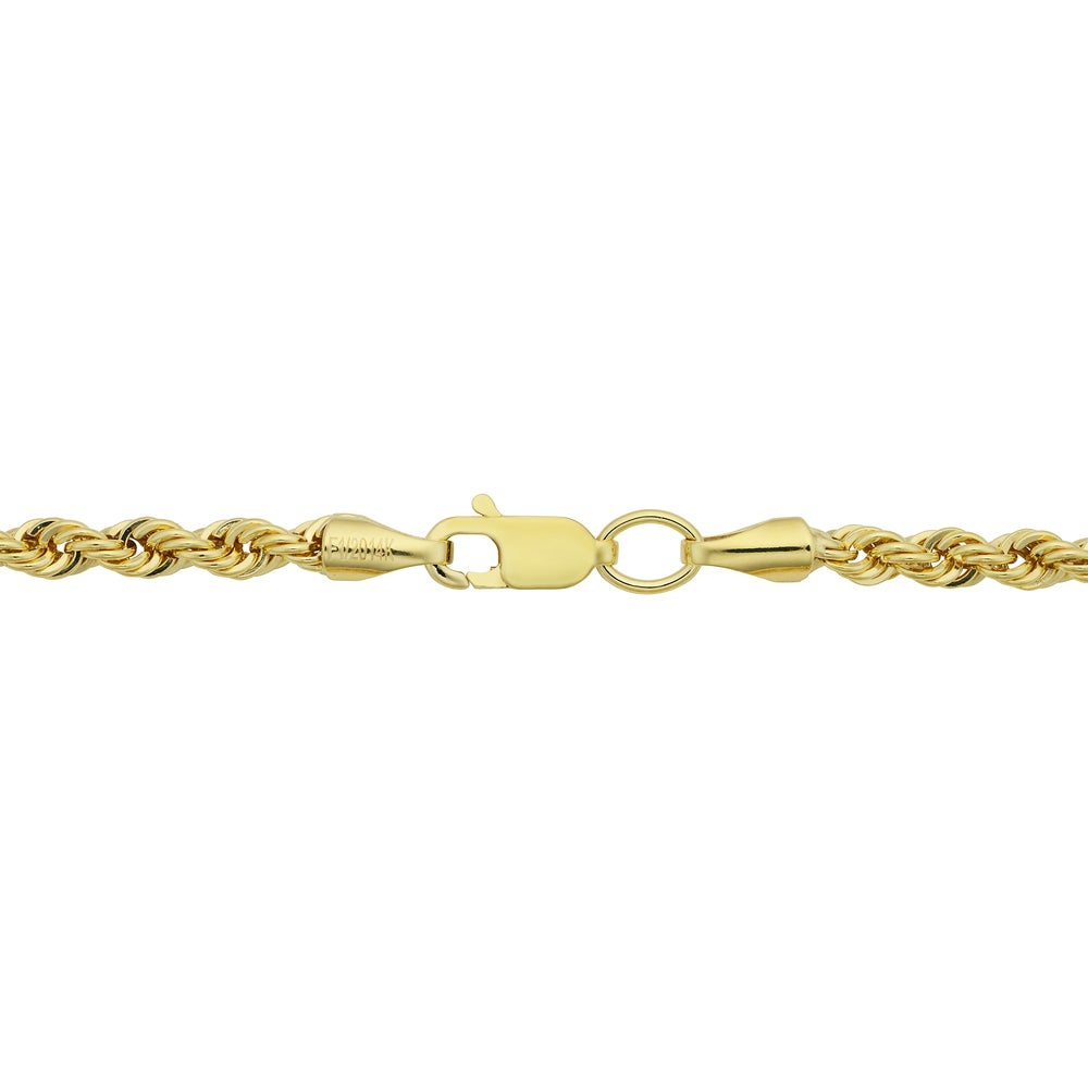 14K Yellow Gold Filled Men'S 3.2-Mm Rope Chain Necklace (16-36 Inches)