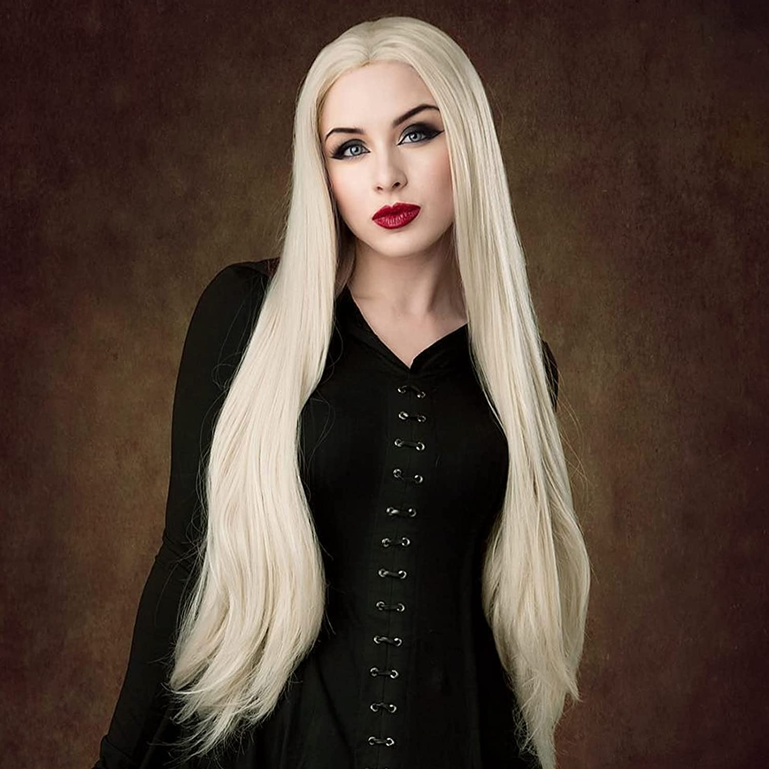  Long Straight Blonde Lace Front Wigs