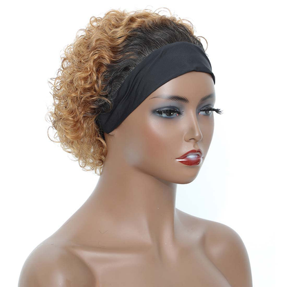  Highlight Ombre Blonde Headband Wig |Short Bob Human Hair