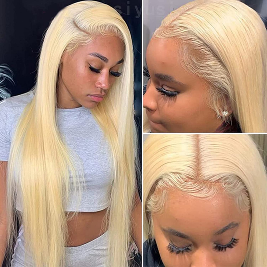 40Inch Long Straight Human Hair Lace Front Wig for Women/DragQueen