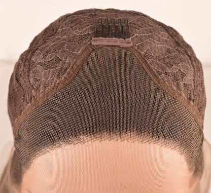 Long Natural Straight Platinum Blonde  Lace Front Wigs