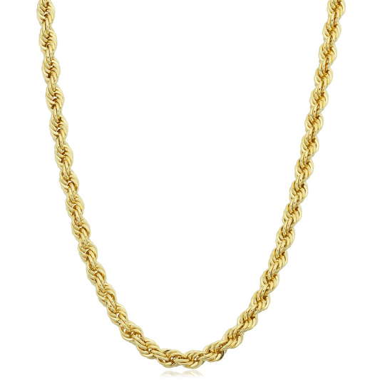 14K Yellow Gold Filled Men'S 3.2-Mm Rope Chain Necklace (16-36 Inches)