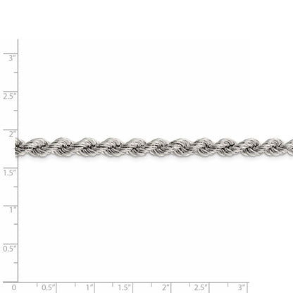 925 Sterling Silver 6.4mm Rope Chain|18inch Pure Silver Necklace For Men Women