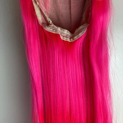 Pink Wig,Hot Pink Hair Wigs,Dark Pink Wigs,Lace Front Wigs