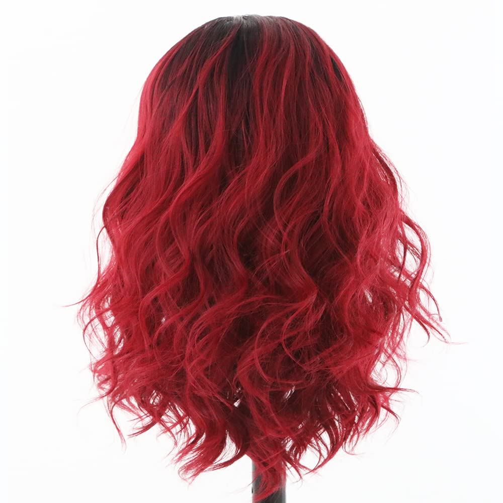 red wig costume red wig with bangs red wigs with bangs wigs hairstyles wigs wigs black women human hair wigs lace front wigs color wigs color wigs black girl wigs hairstyles ideas black women lace front wigs black women wig with bangs wigs shorts wigs hair wig with bang hair wigs for woman,Wine Red Wig Lace Front Wigs Ombre Burgundy 99j Colorful Short Bob Wavy Synthetic Lace Front Wig For Black Women Glueless Natural Loose Wave Heat Resistant Fiber Hair Wig With Baby Hair 14 Inch