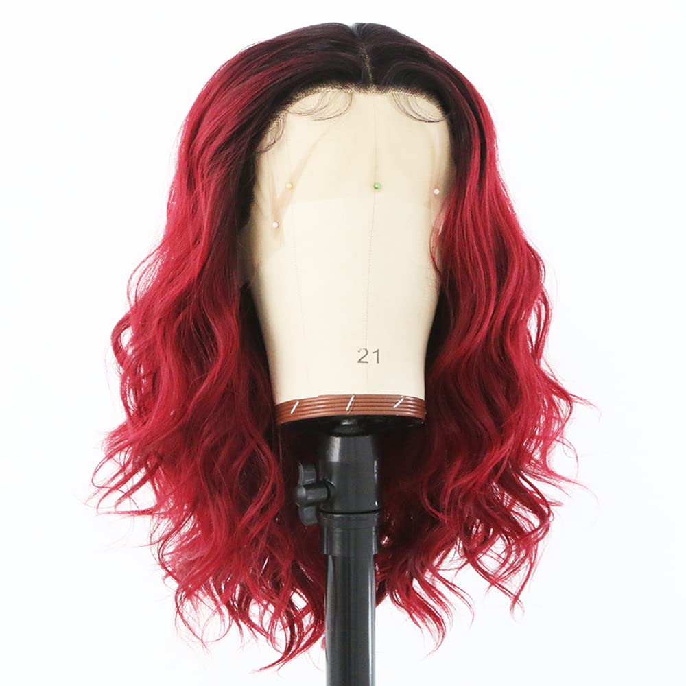 red wig costume red wig with bangs red wigs with bangs wigs hairstyles wigs wigs black women human hair wigs lace front wigs color wigs color wigs black girl wigs hairstyles ideas black women lace front wigs black women wig with bangs wigs shorts wigs hair wig with bang hair wigs for woman,Wine Red Wig Lace Front Wigs Ombre Burgundy 99j Colorful Short Bob Wavy Synthetic Lace Front Wig For Black Women Glueless Natural Loose Wave Heat Resistant Fiber Hair Wig With Baby Hair 14 Inch