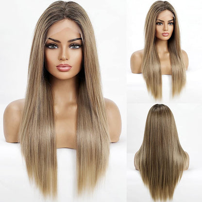 Ombre Ash Blonde 13x4 Lace Front Wigs