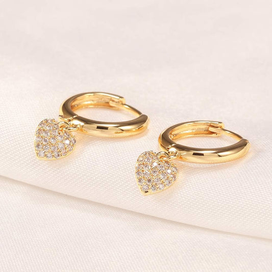 18K Gold Plated Huggie Small Hoop Earrings 