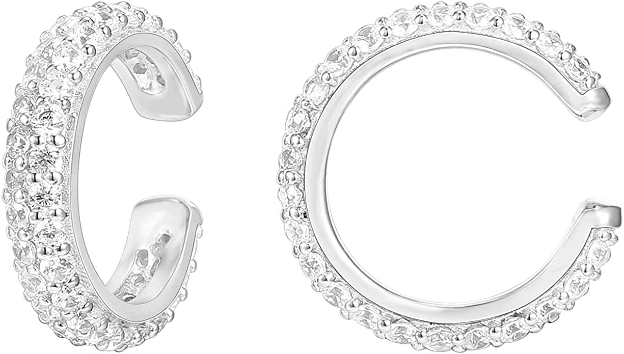 14k Yellow Gold Diamond Pave Earrings