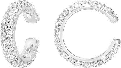 14k Yellow Gold Diamond Pave Earrings