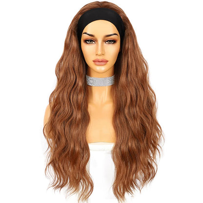 Auburn Headband Wigs for Women