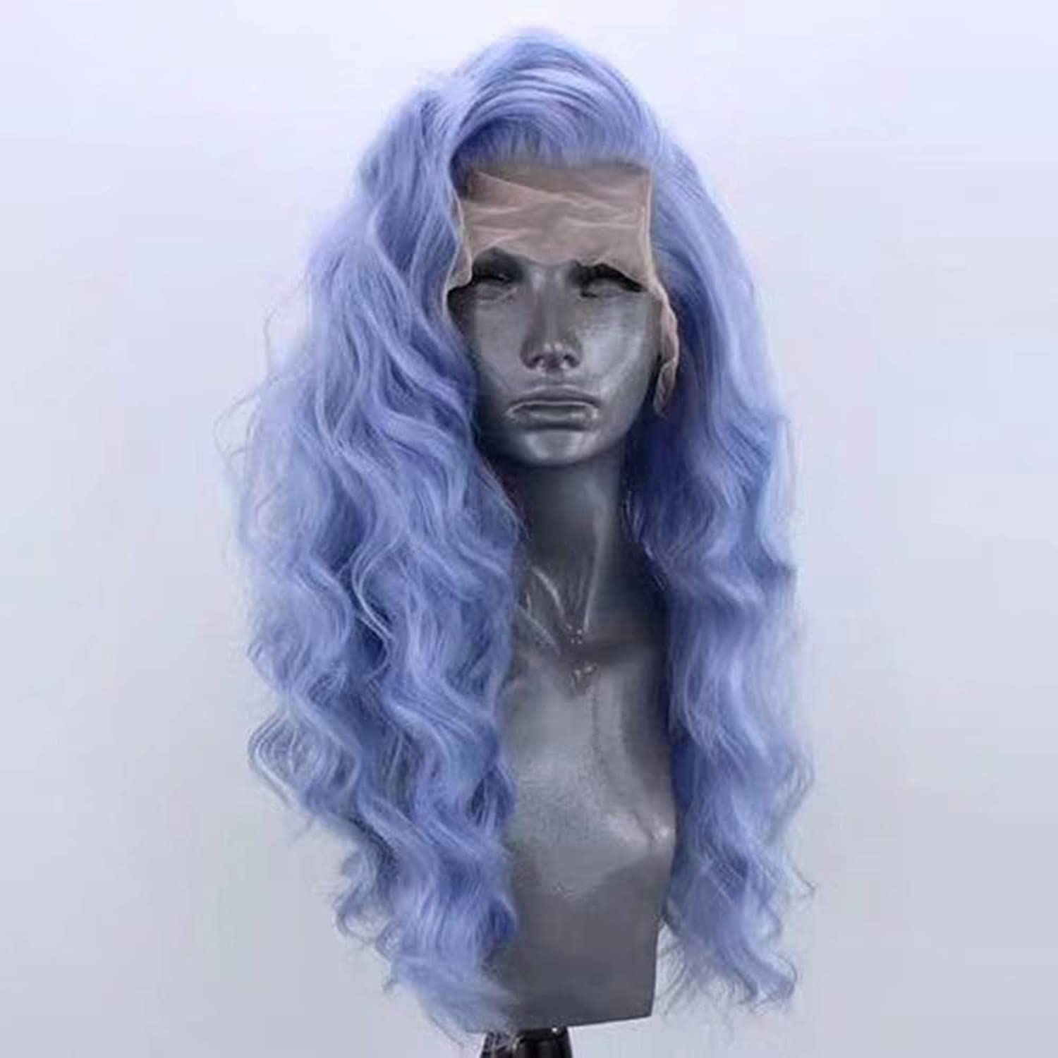 Light Blue Lace Front Synthetic Wig Loose Body Wavewig