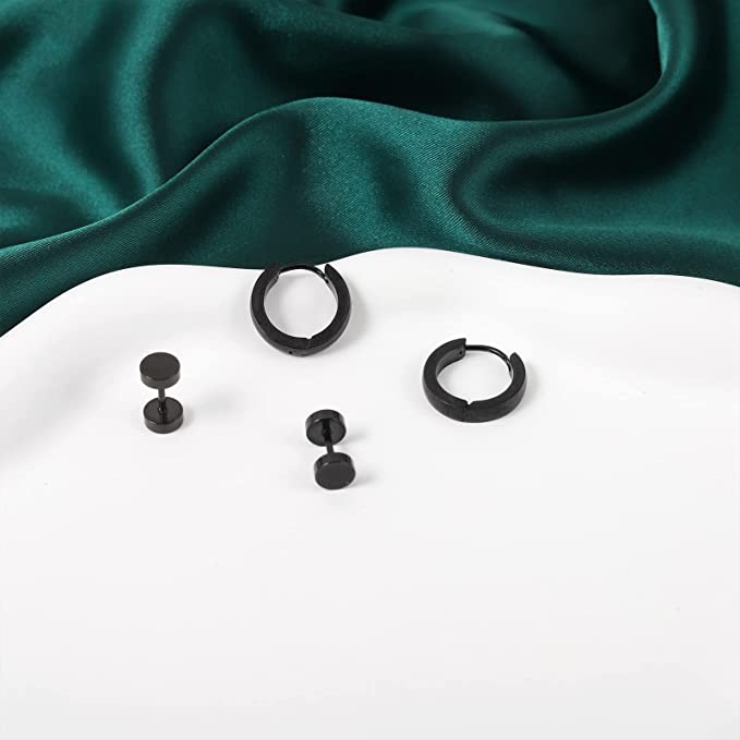 Goth Punk Stainless Steel Earrings