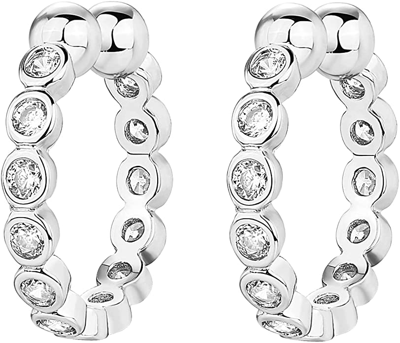 14K Gold Cubic Zirconia Cuff Earring