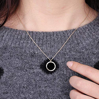 Turandoss Dainty Layering Pearls Necklace
