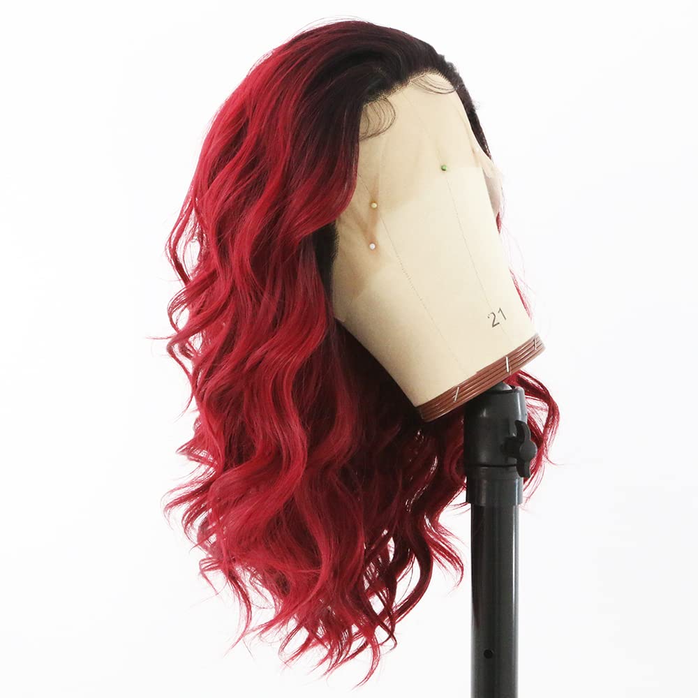 red wig costume red wig with bangs red wigs with bangs wigs hairstyles wigs wigs black women human hair wigs lace front wigs color wigs color wigs black girl wigs hairstyles ideas black women lace front wigs black women wig with bangs wigs shorts wigs hair wig with bang hair wigs for woman,Wine Red Wig Lace Front Wigs Ombre Burgundy 99j Colorful Short Bob Wavy Synthetic Lace Front Wig For Black Women Glueless Natural Loose Wave Heat Resistant Fiber Hair Wig With Baby Hair 14 Inch
