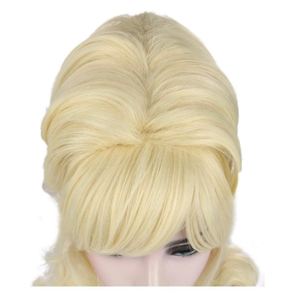 60’s Blonde Long Curly Wavy Beehive Wig DRAGQUEEN -WOMEN