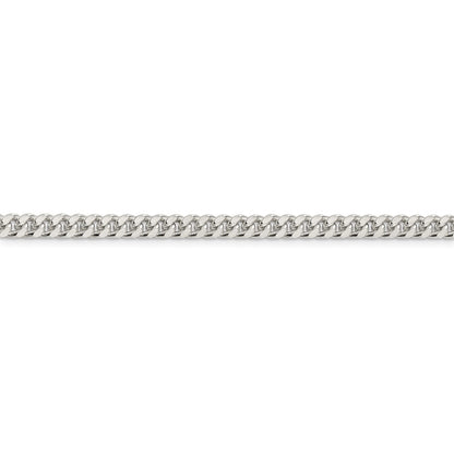 925 Sterling Silver 5mm Curb Chain-Men Fine Silver Jewelry