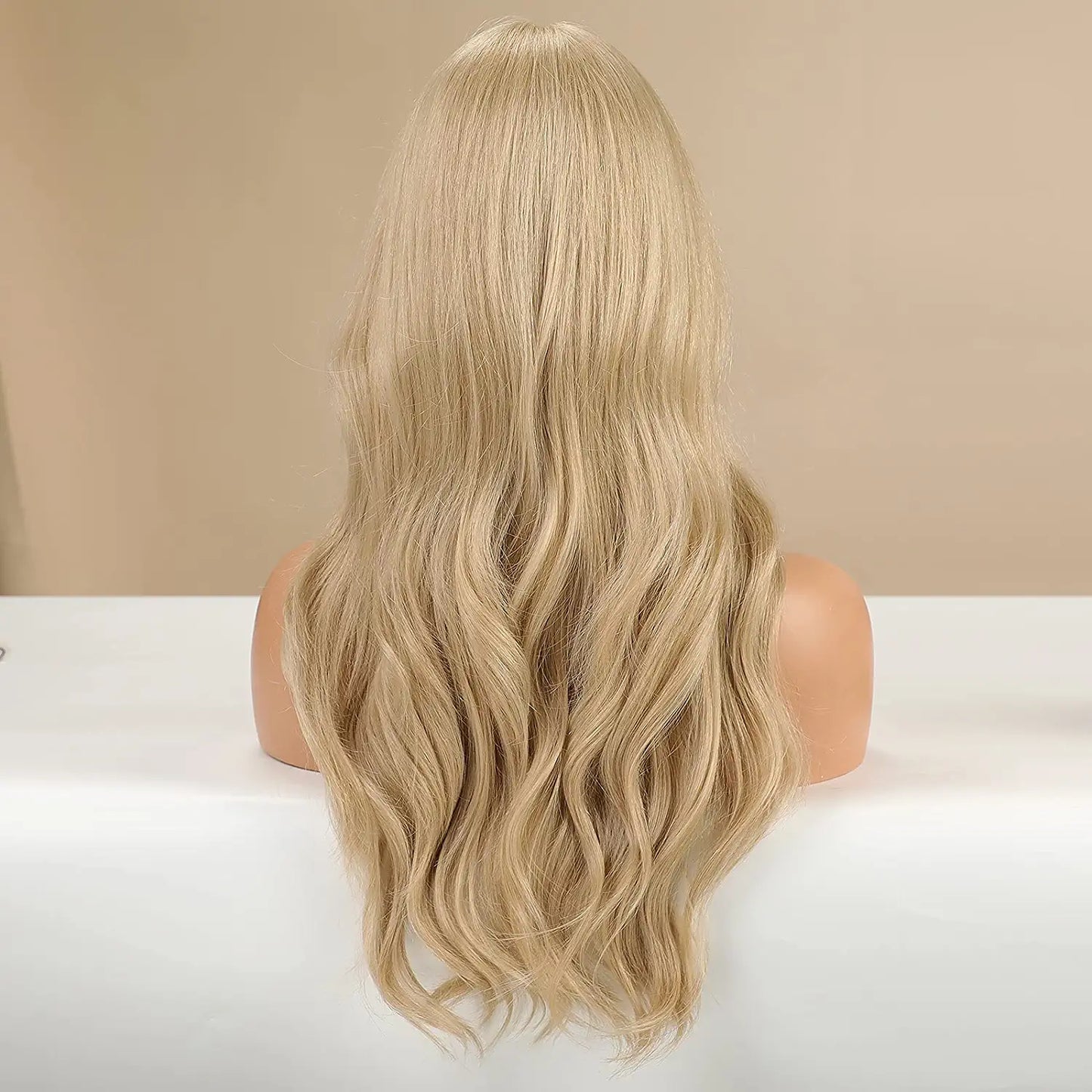 Golden Blonde Middle Part Lace Wig