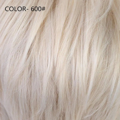 Short Platinum Blonde Pixie Cut Human Hair Wig