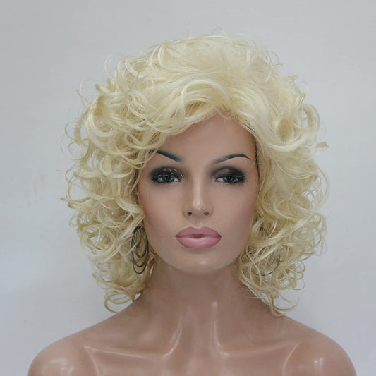 Short Curly Layered 613 Blonde Synthetic Wigs