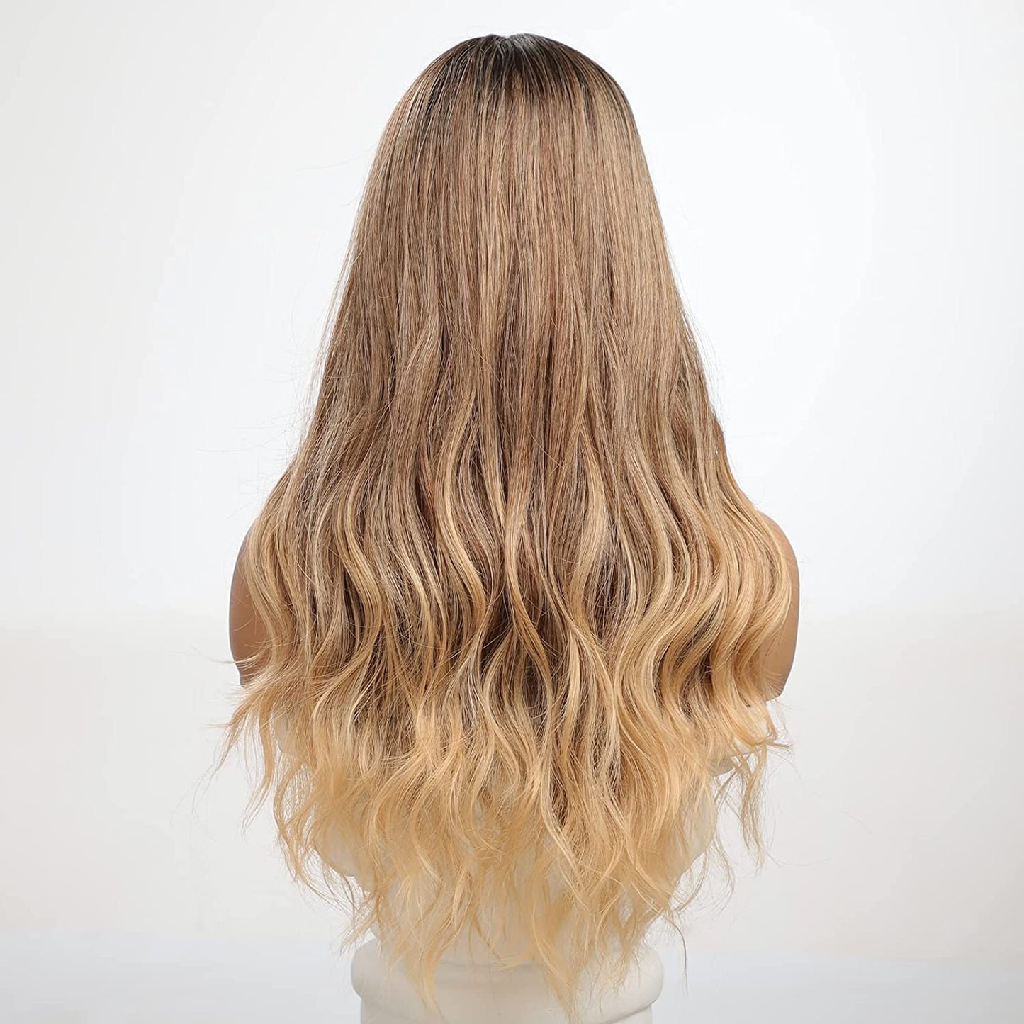 Long Curly Middle Part Lace Wig