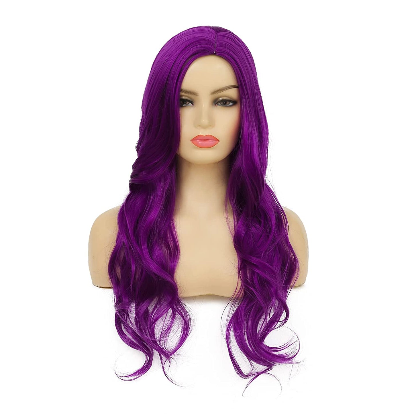 Long Curly Wavy Side Part Hair Wigs for Women