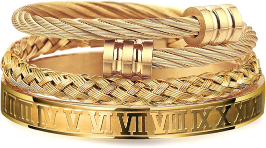 Men's Gold Bangle Bracelet