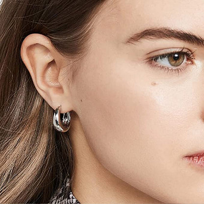 925 Sterling Silver Hoop Earrings