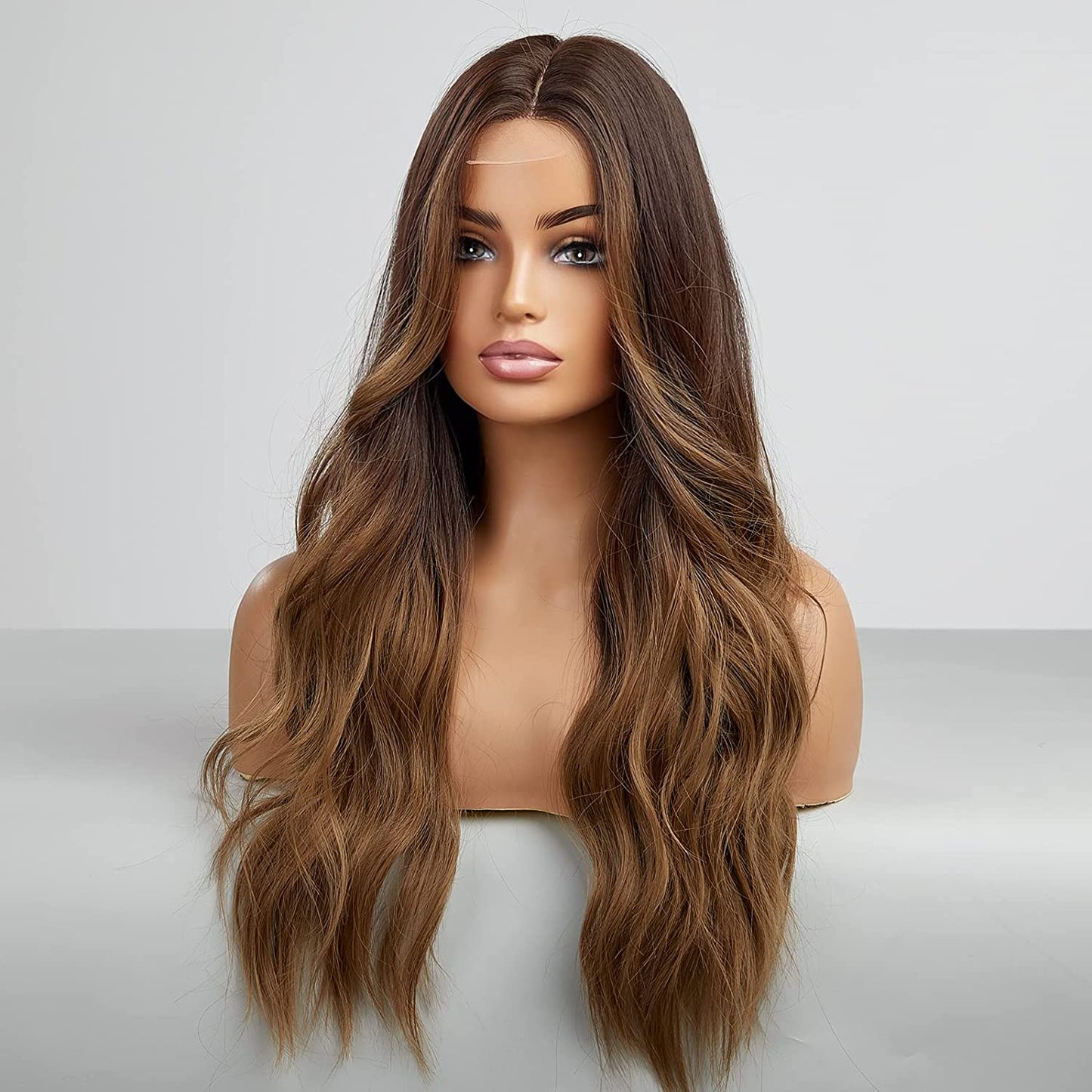 Ombre Brown Curly Lace Front Wig