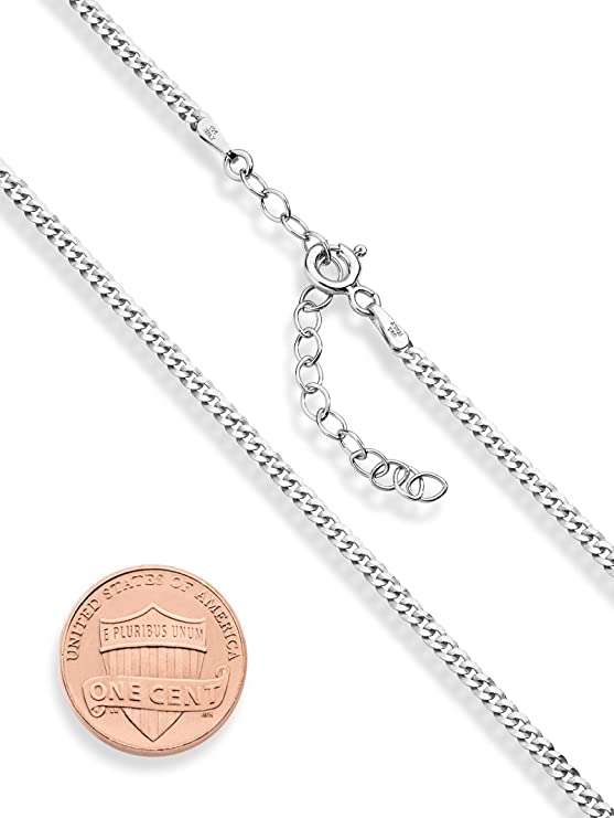 925 Sterling Silver Figaro Choker Necklace