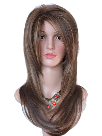Layered Medium Length Ash Blonde Highlight