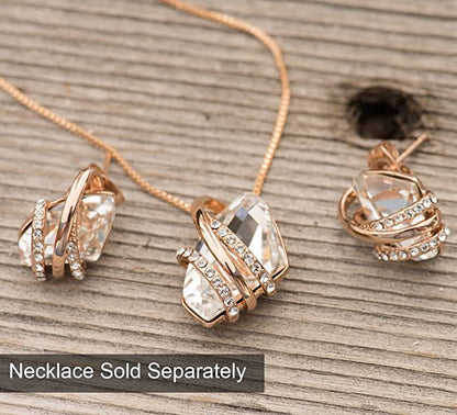 April Birthstone Crystal Stud Earring