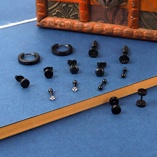 Goth Punk Stainless Steel Earrings