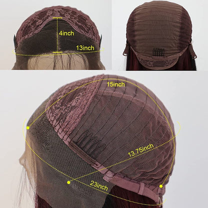 Brown Silky Straight 13x4 Lace Front Wigs