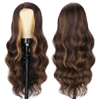 Long Side Part Wavy Wigs for Women