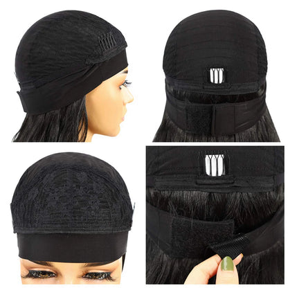 Long Black Body Wave HeadBand Wig