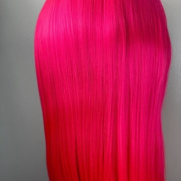 Pink Wig,Hot Pink Hair Wigs,Dark Pink Wigs,Lace Front Wigs