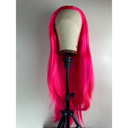 Pink Wig,Hot Pink Hair Wigs,Dark Pink Wigs,Lace Front Wigs