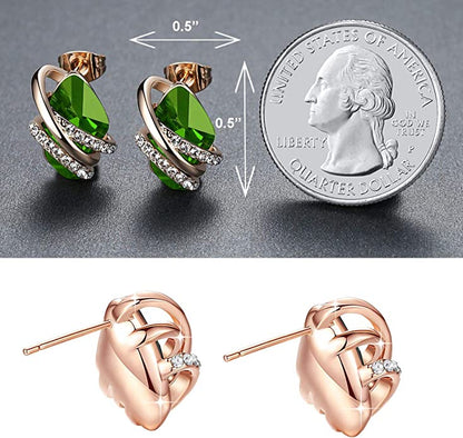 18K Rose Gold August Birthstone Earring