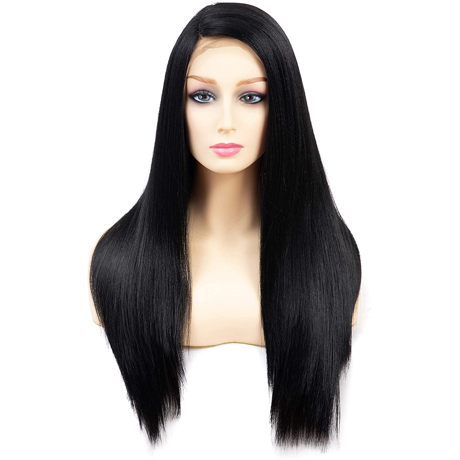 long straight wig,black side part wig,cosplay lace front wig,wigs for black women wigs for white women,chemo wig 