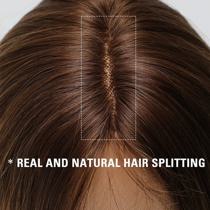 Long Creamy Ombre Blonde Lace Front Wig for Women