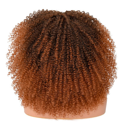 Kinky Curly Wigs With Bangs